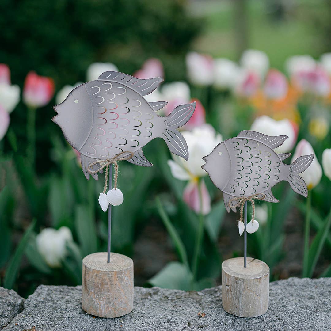 Metal Fishes, Set of 2