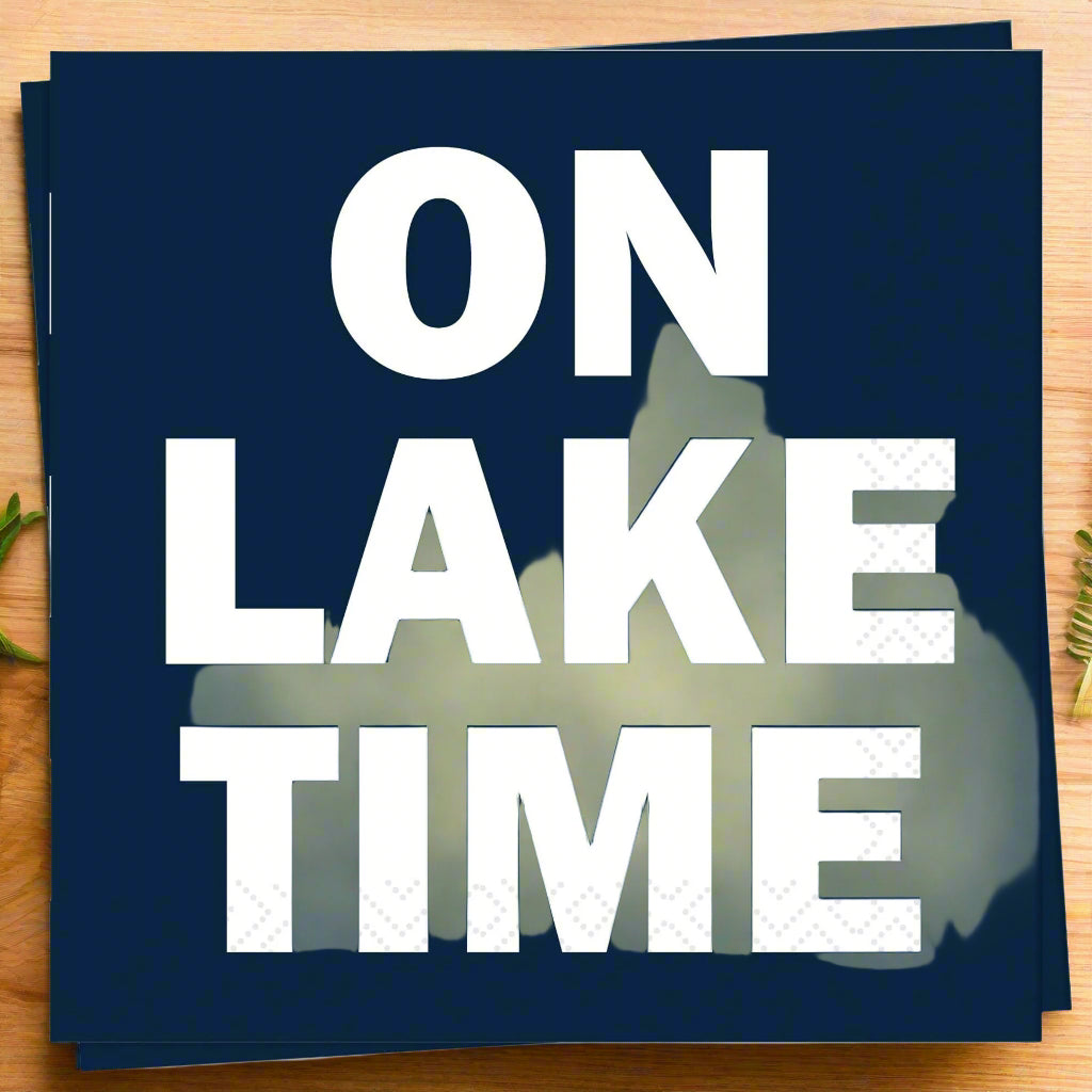 "On Lake Time" Cocktail Napkins