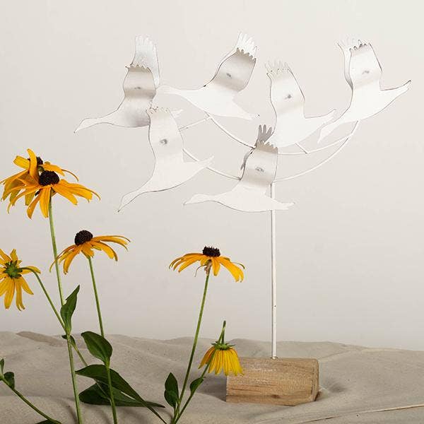 Metal Seabird Decoration