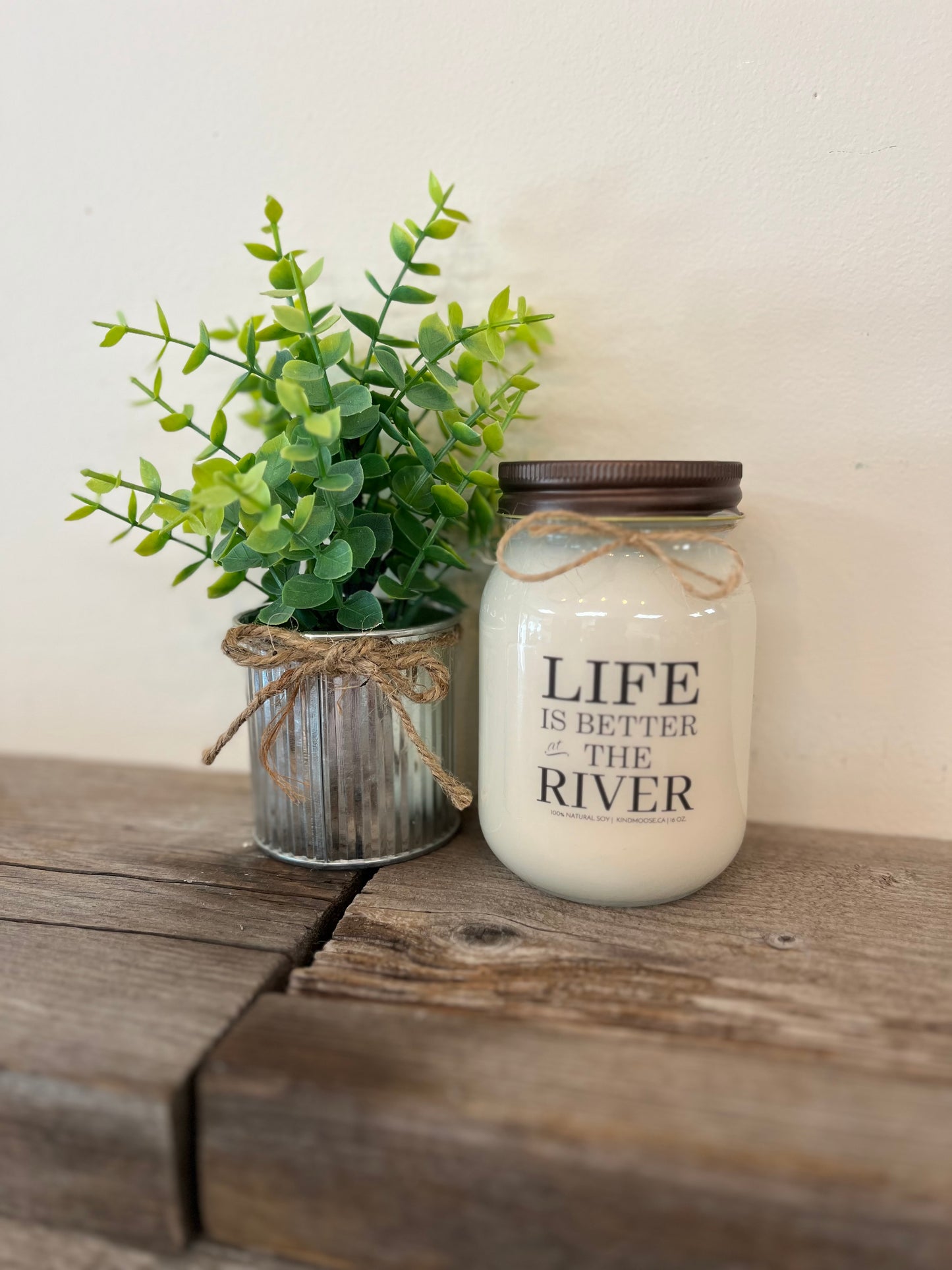 Kind Moose 100% Soy Wax Candle-"Life is Better at the River"