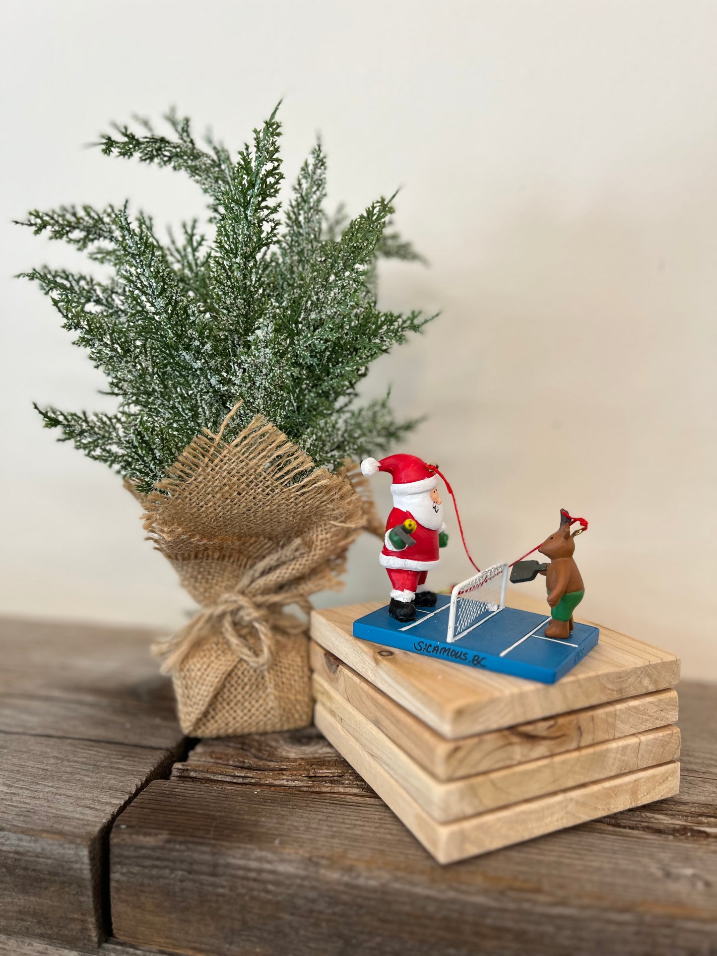 “Pickleball” Santa Ornament