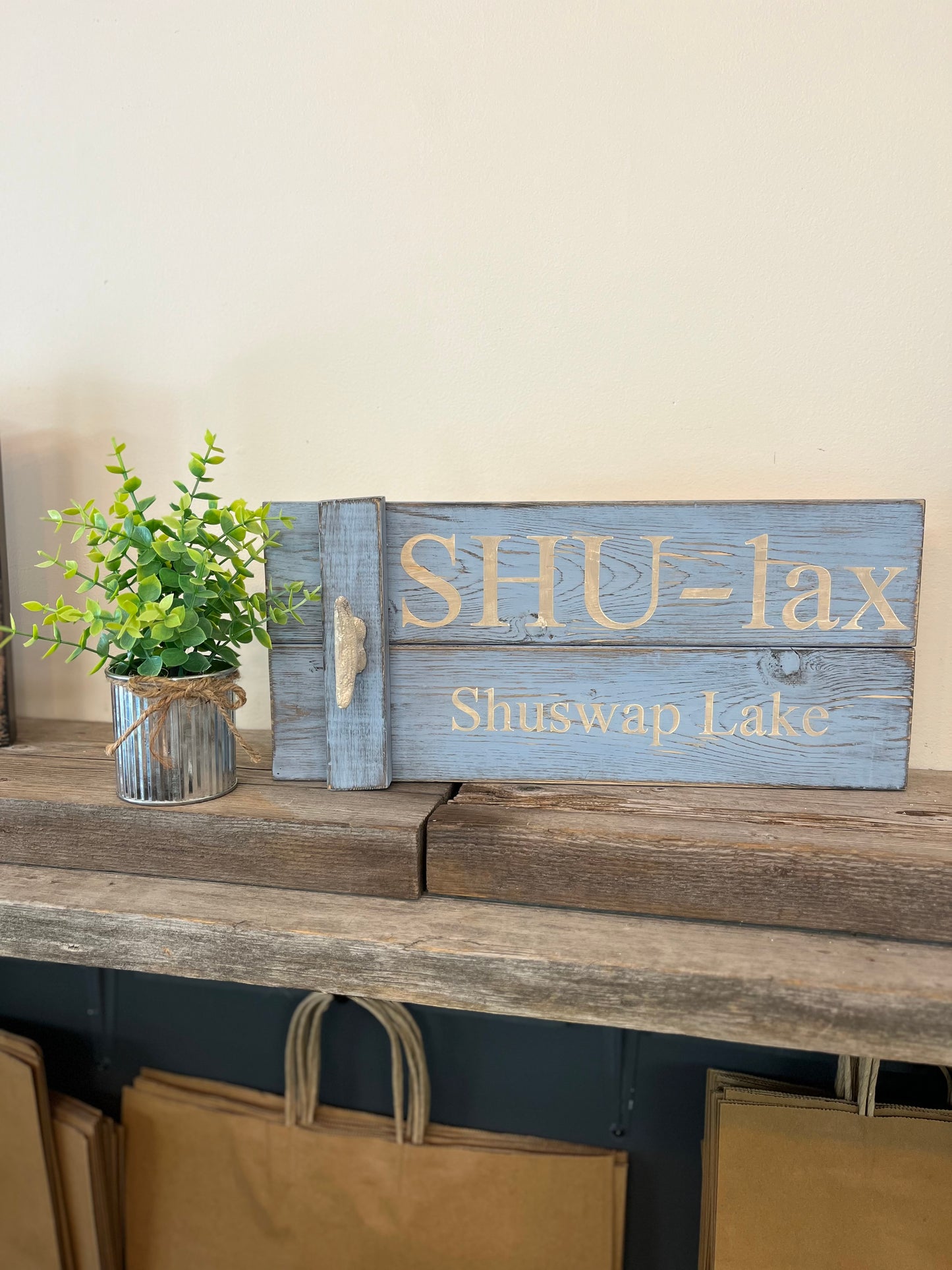 “Shu-Lax” Custom Wooden Sign/Hook