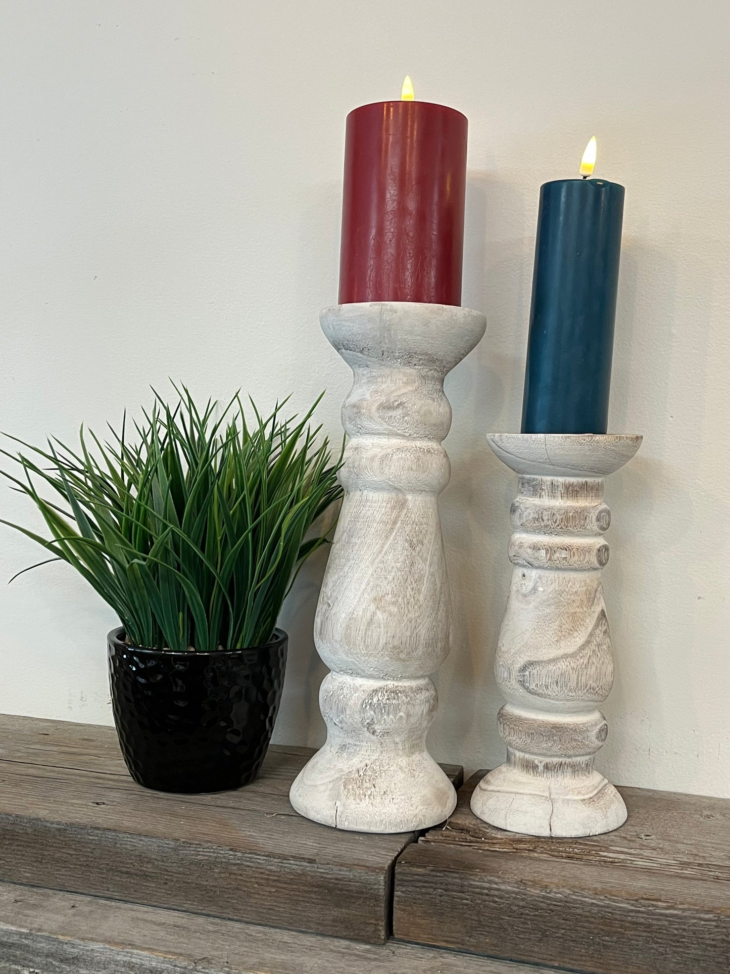 Wooden Candle Holder Small