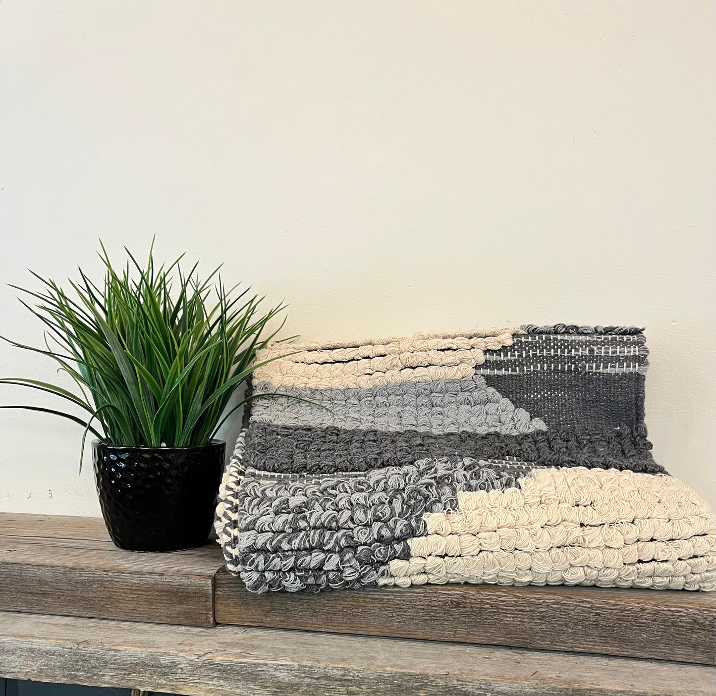 Table Runner Cream/Blue