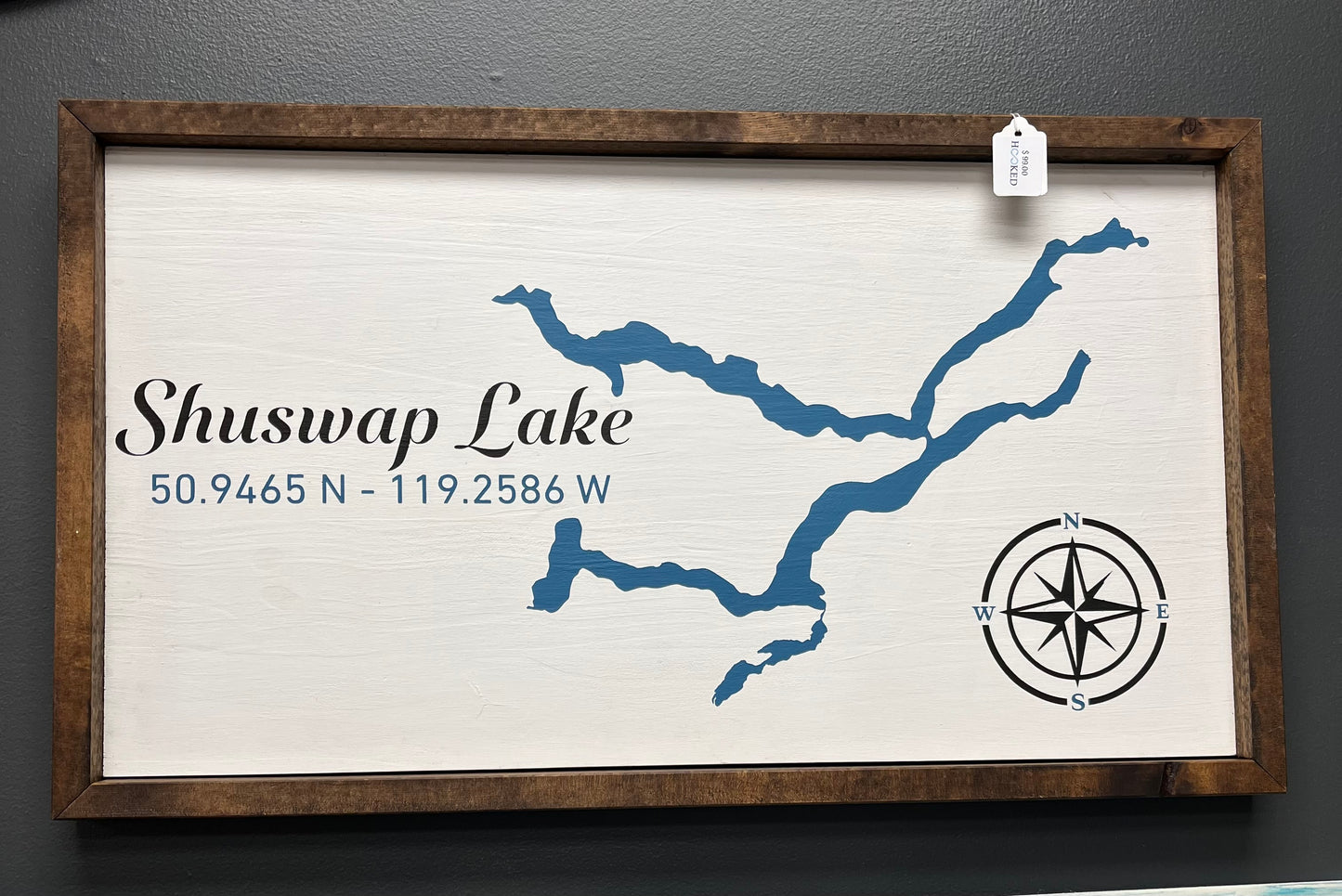 “Shuswap Lake” Handcrafted Sign