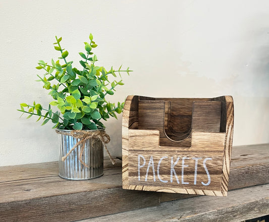 "Packets" Wooden Storage Box