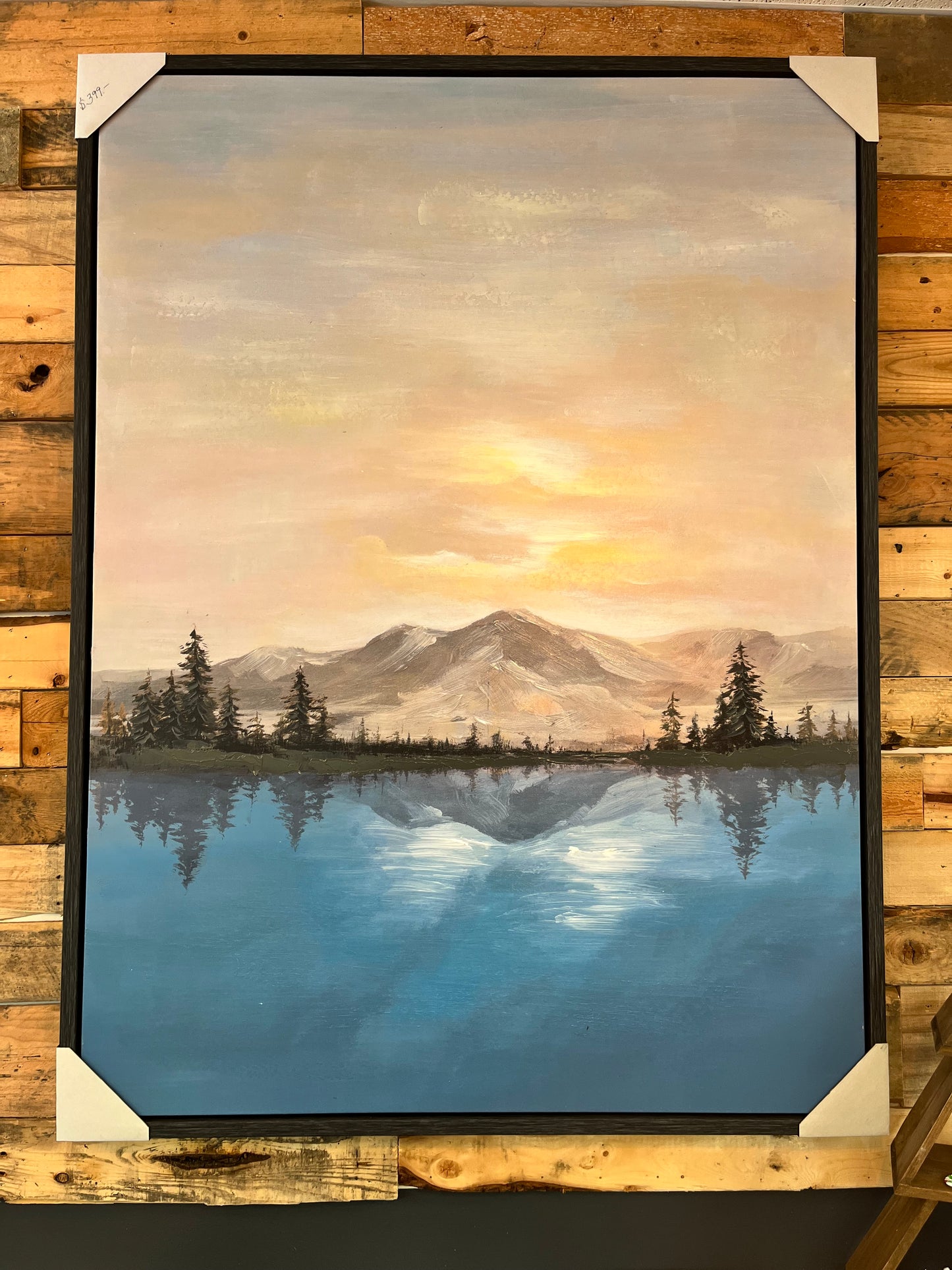 Mountains/Blue Lake Canvas