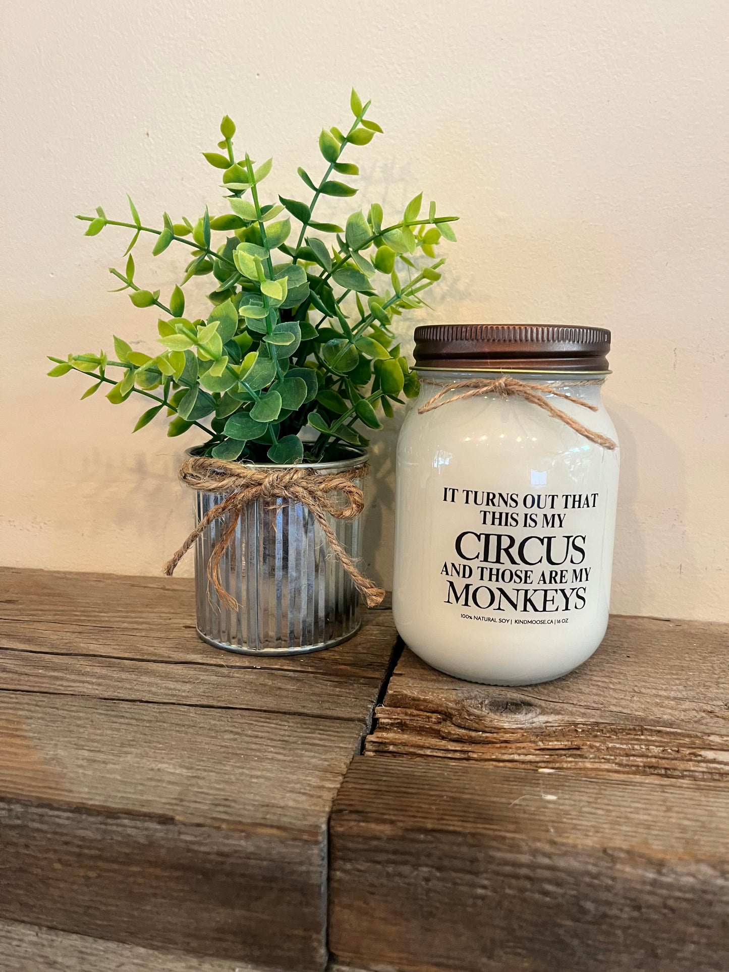 Kind Moose 100% Soy Wax Candle-“It turns out that this is my Circus”