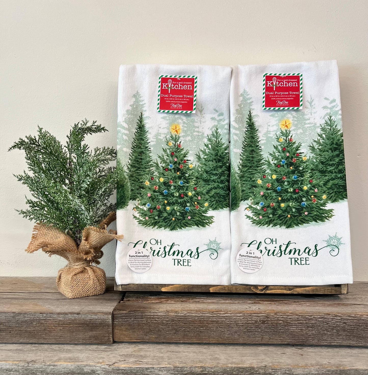 “Oh Christmas Tree” Christmas Tea Towel