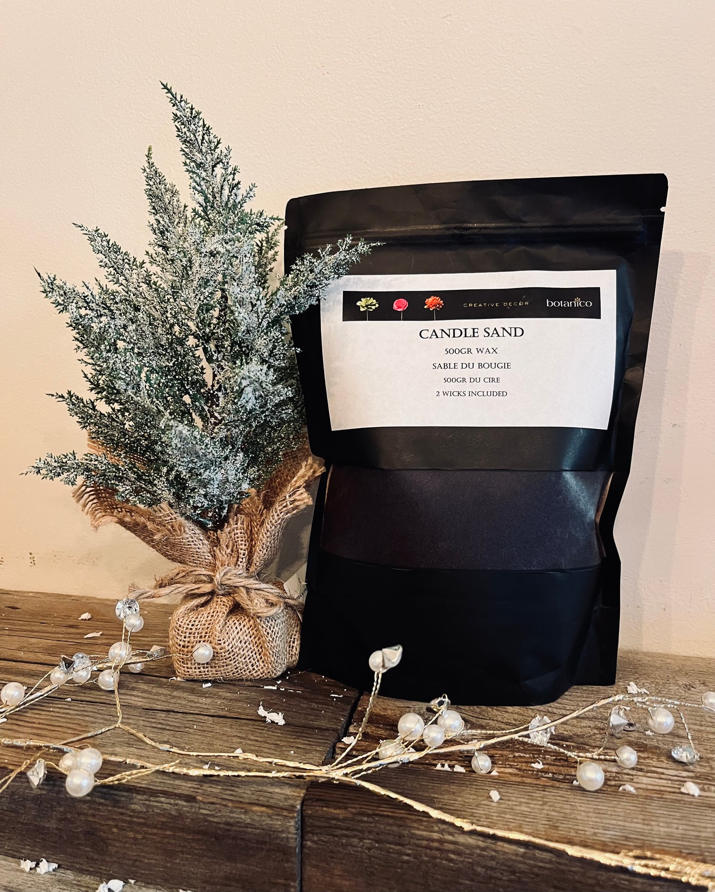 "Dark Brown" Candle Sand