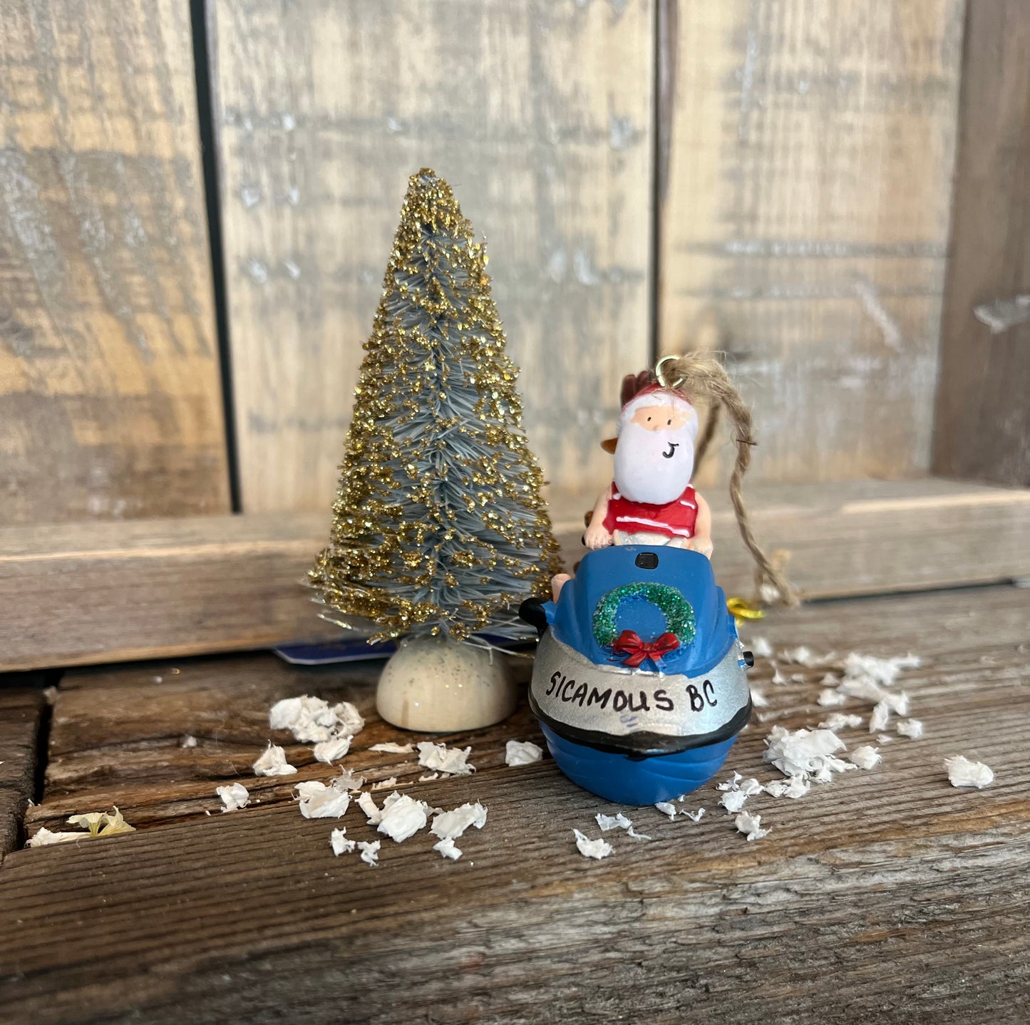 “Jet Ski” Santa Christmas Ornament