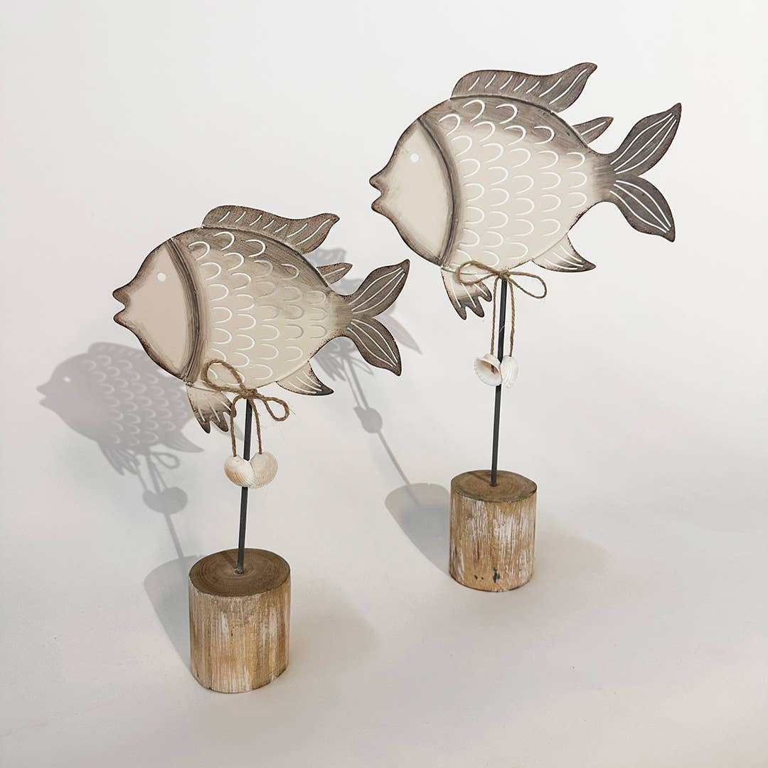 Metal Fishes, Set of 2