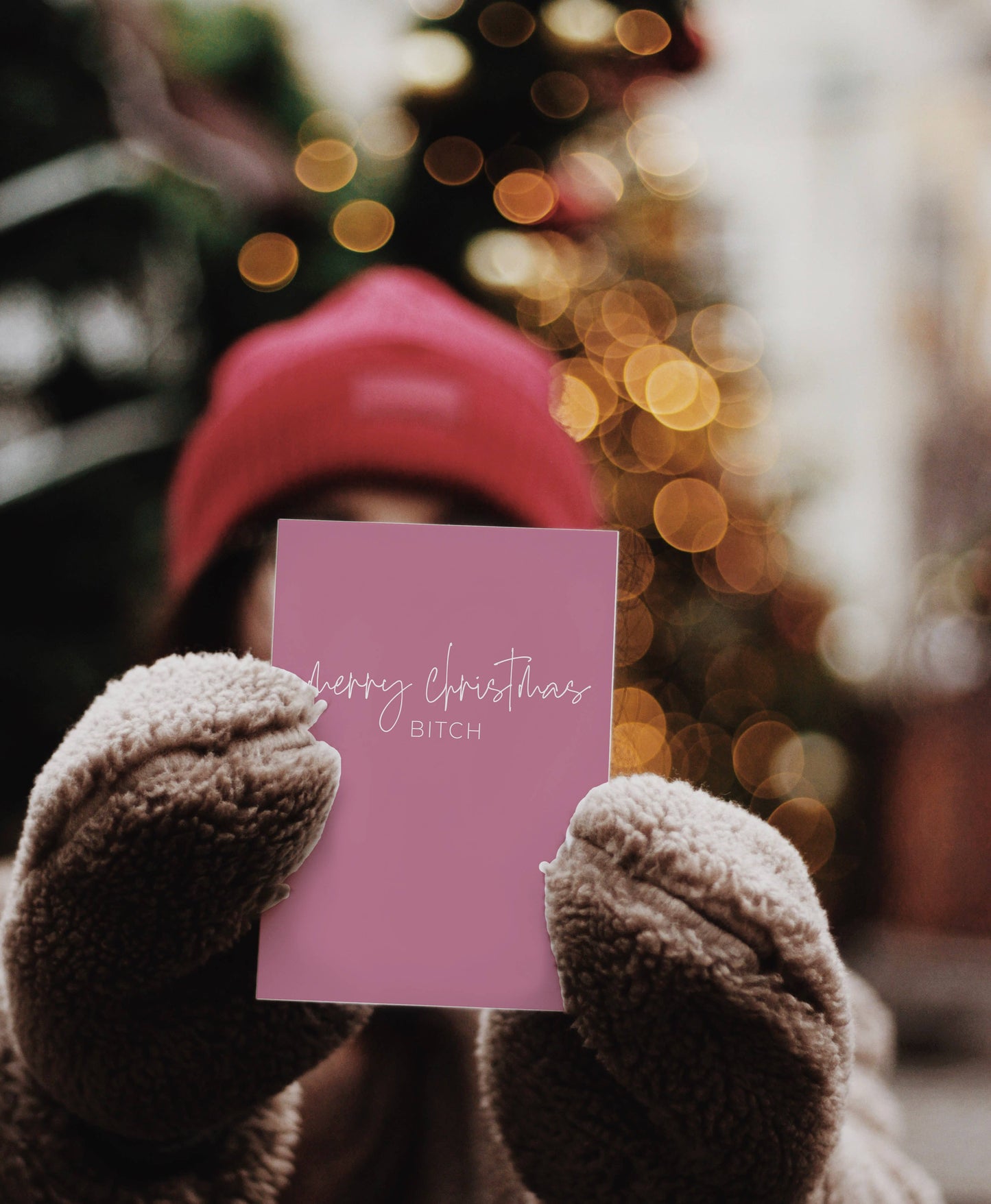 “Merry Christmas Bitch” Greeting Card