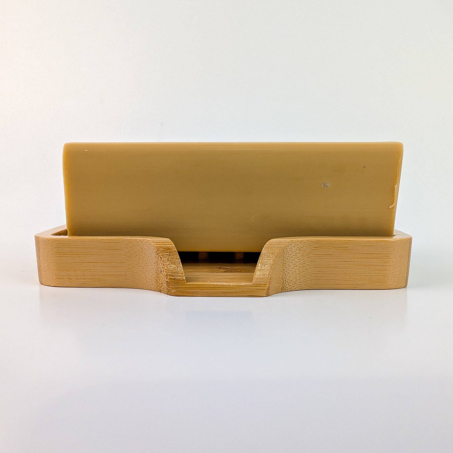 Bamboo Soap Dish with Wavy Drainage – Eco-Friendly