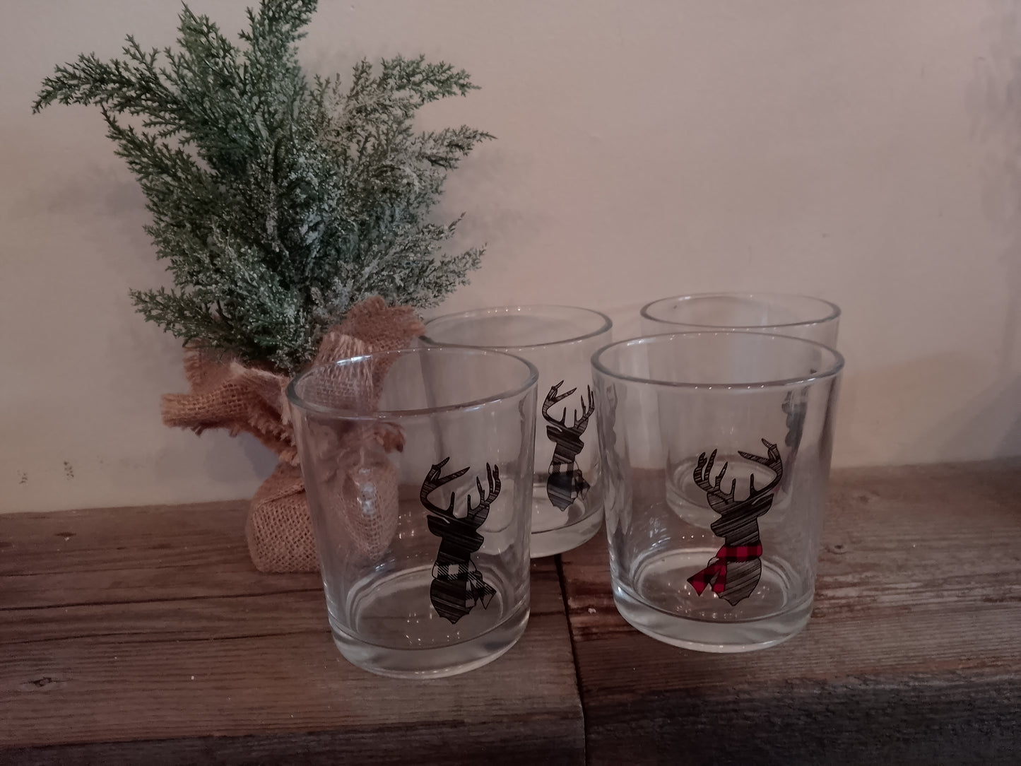 “Deer” Glasses Set of 4