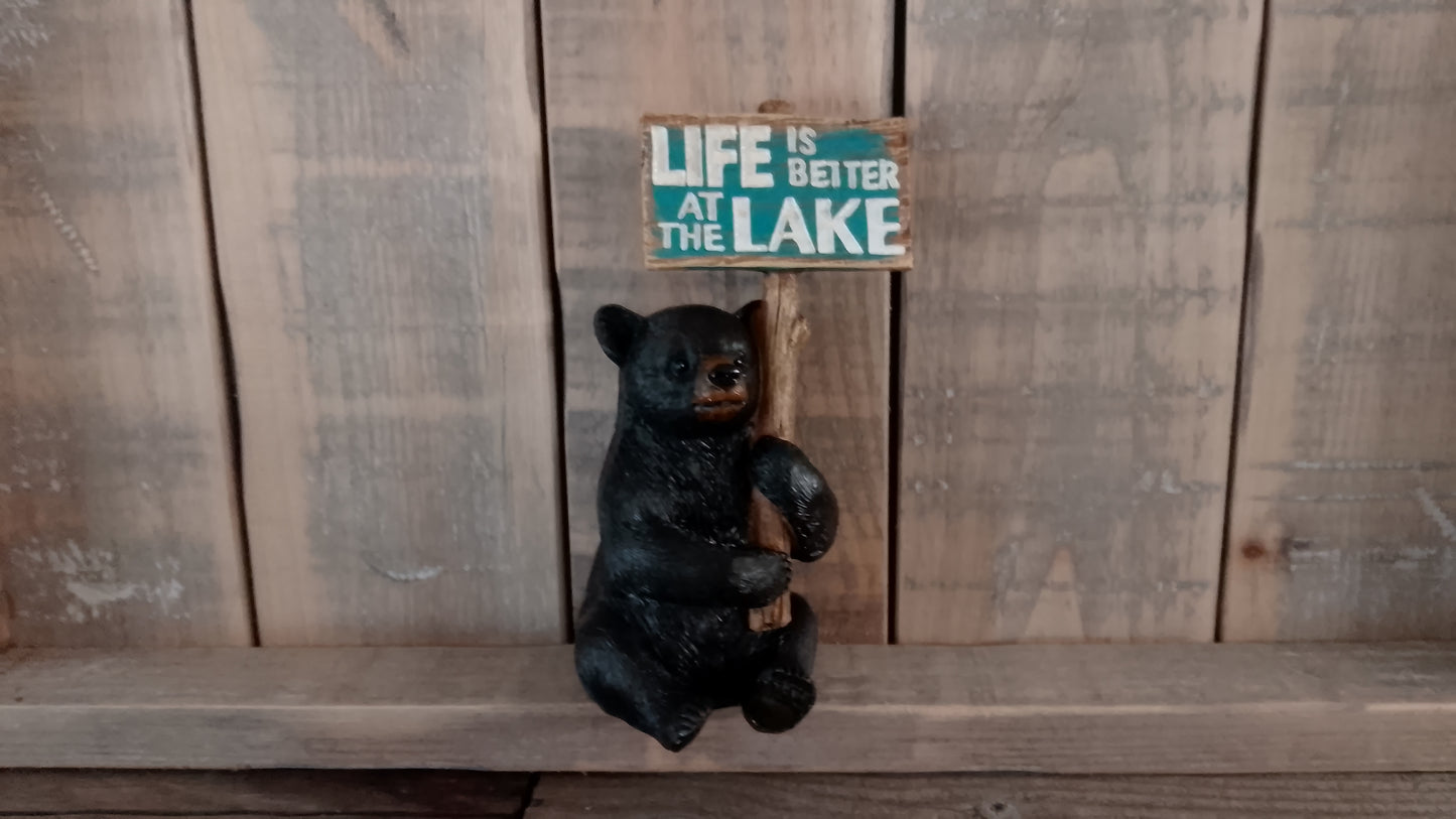 Life is better at the lake bear