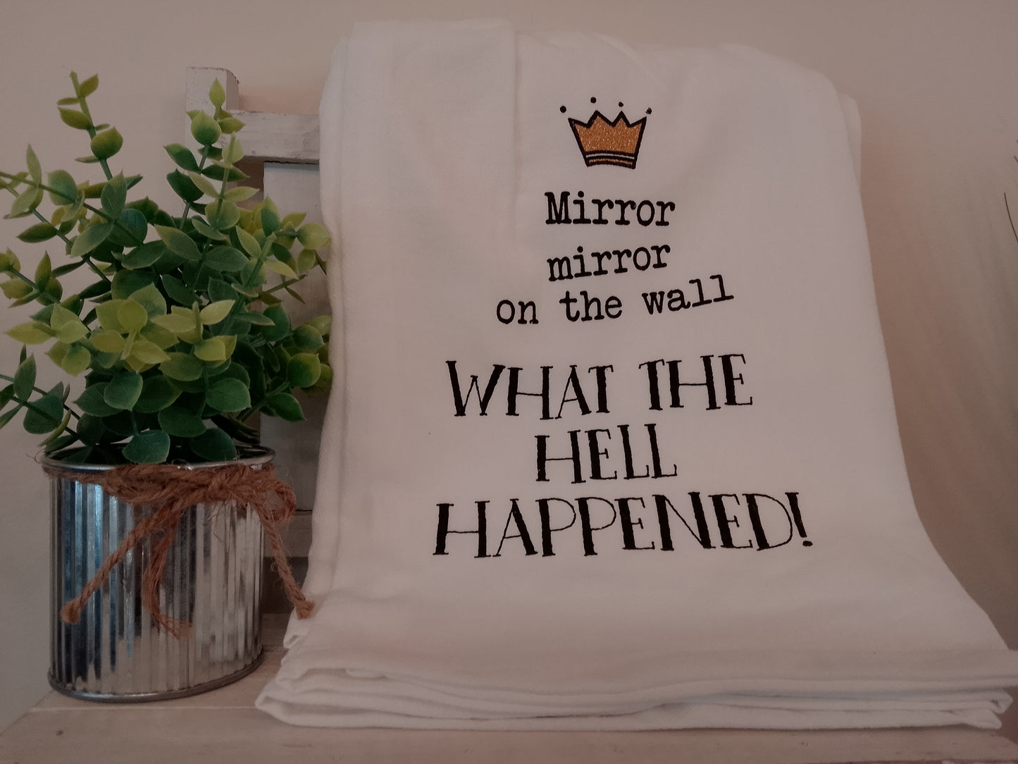 "Mirror Mirror" Tea Towel