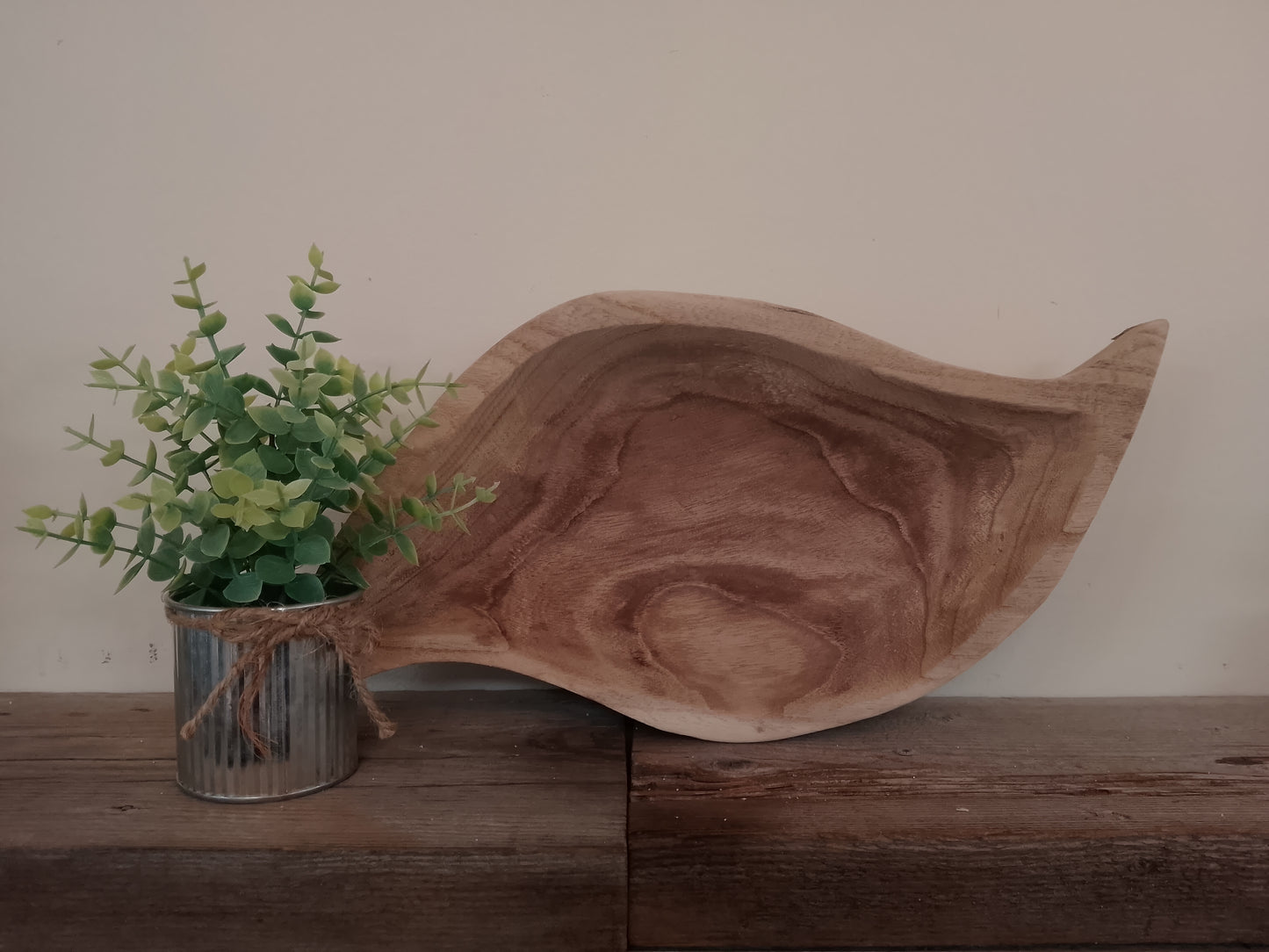 Wooden Swirl Bowl