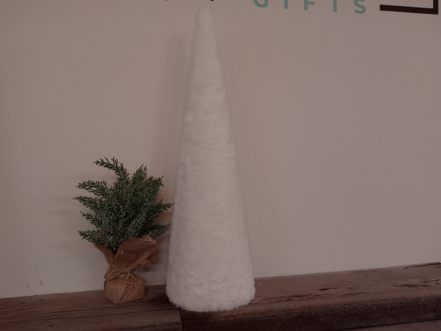 White Fur Christmas Tree (Large)
