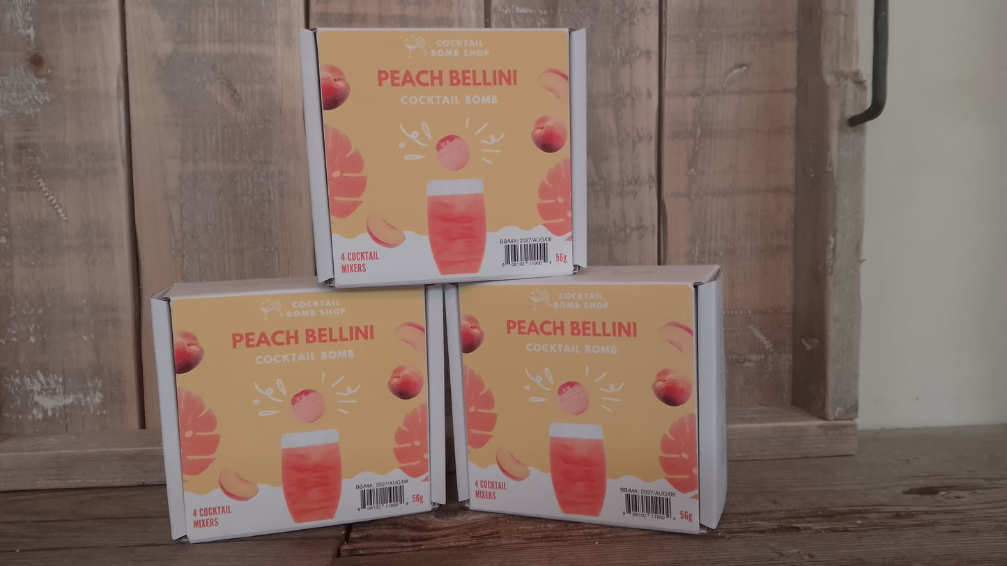 Cocktail bomb "Peach bellini"