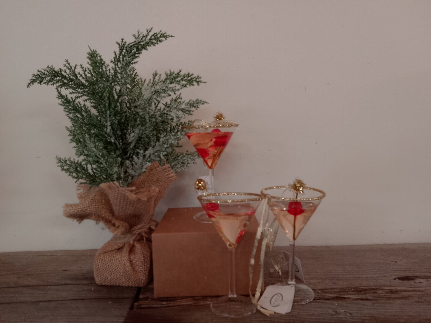 "Martini Glass" Christmas Ornament