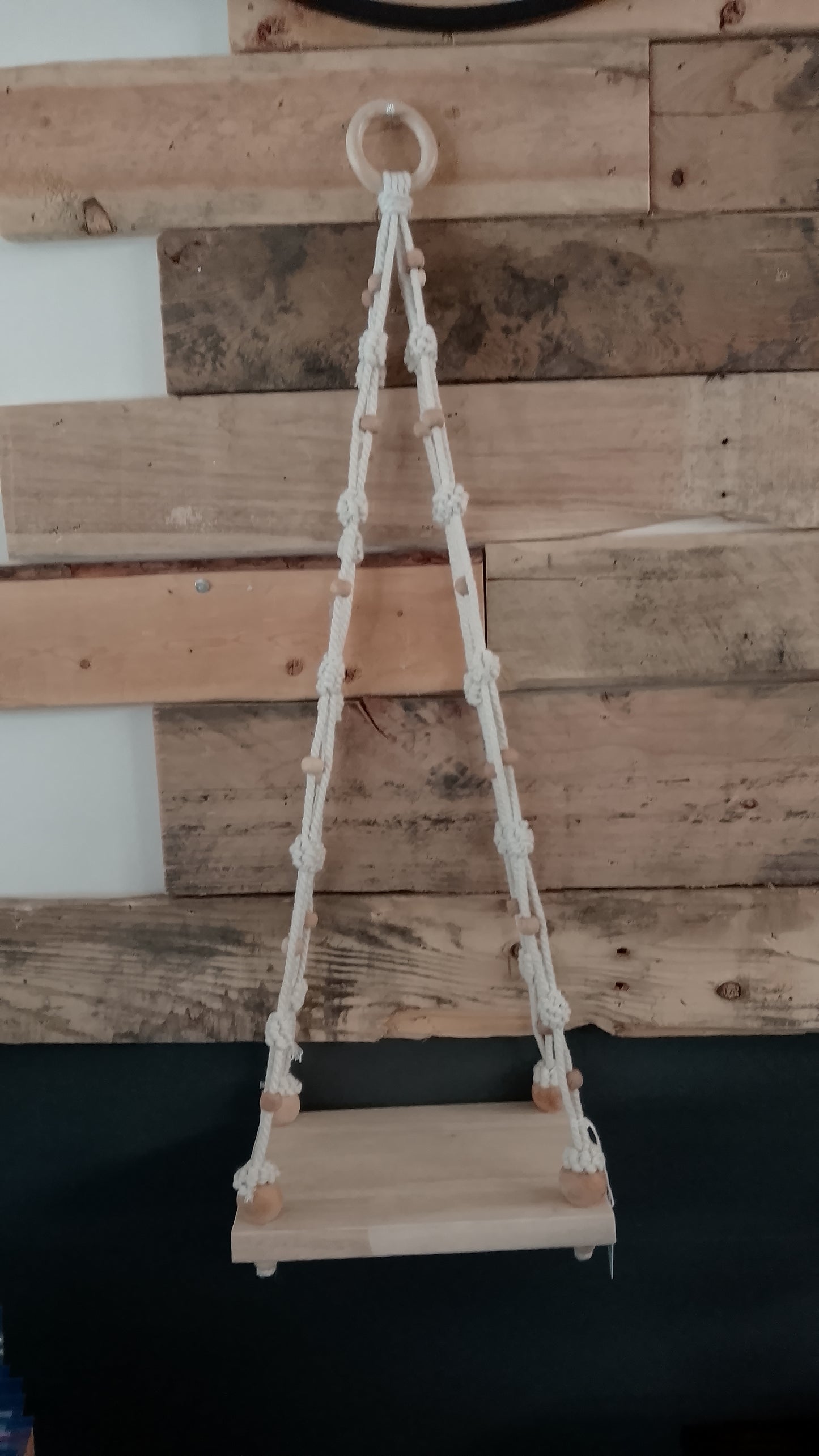 Macrame small hanging shelf