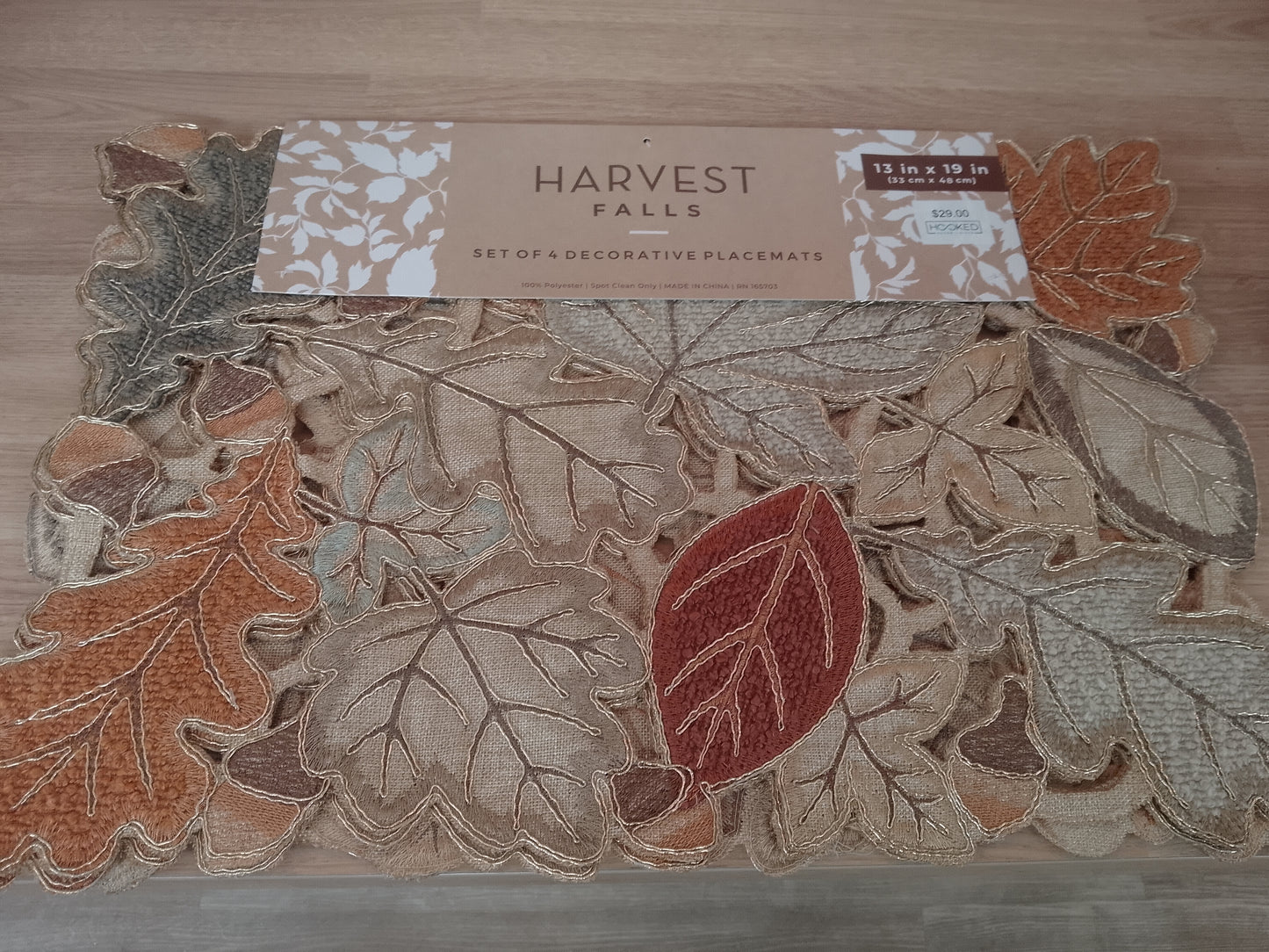 Harvest Falls Placemats (Golden Leaves)