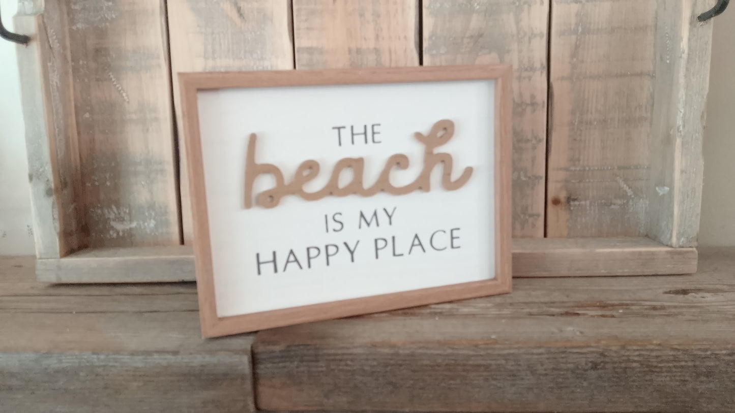 The beach is my happy place