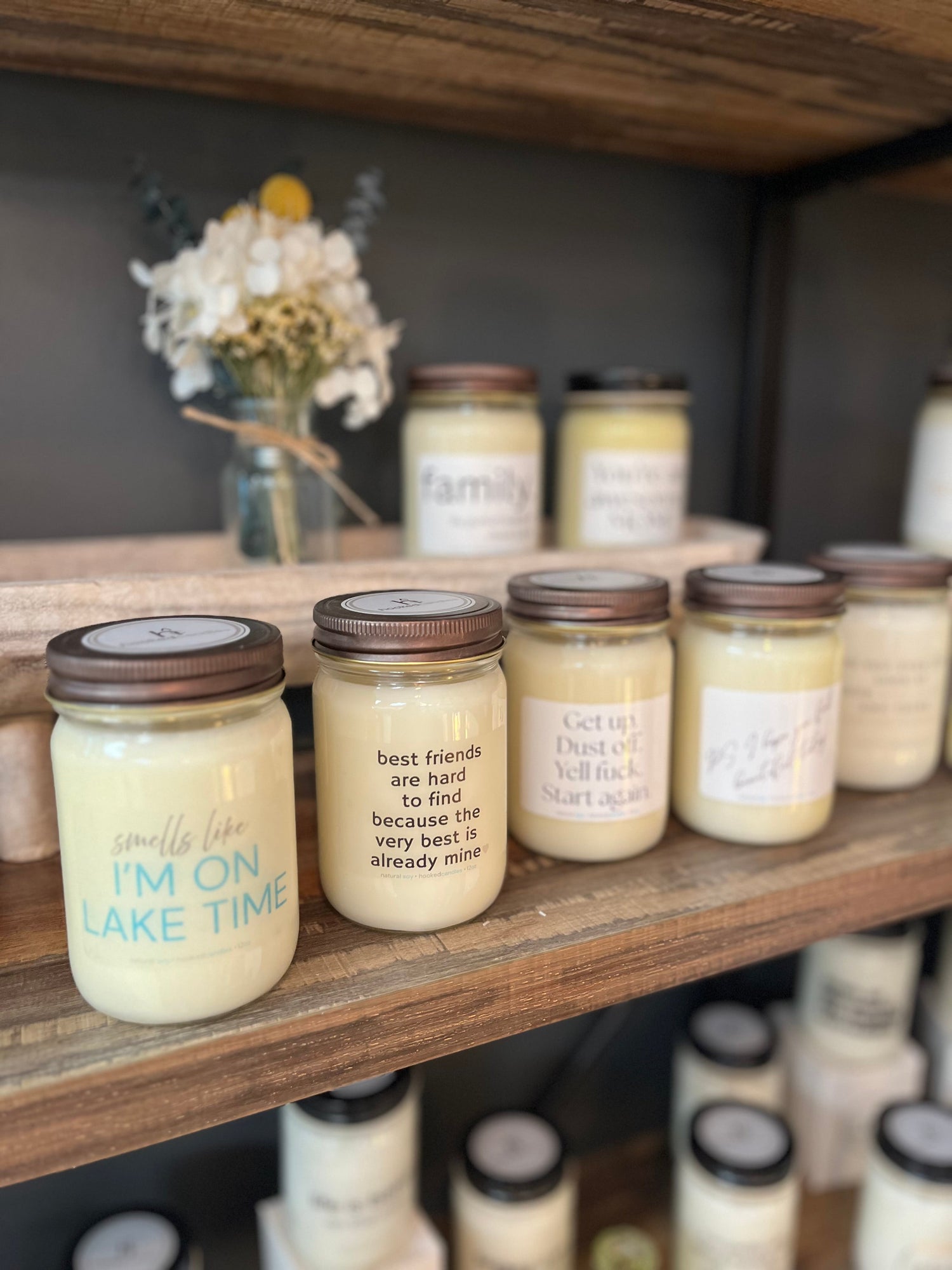 “Mason Jar” Message Candles