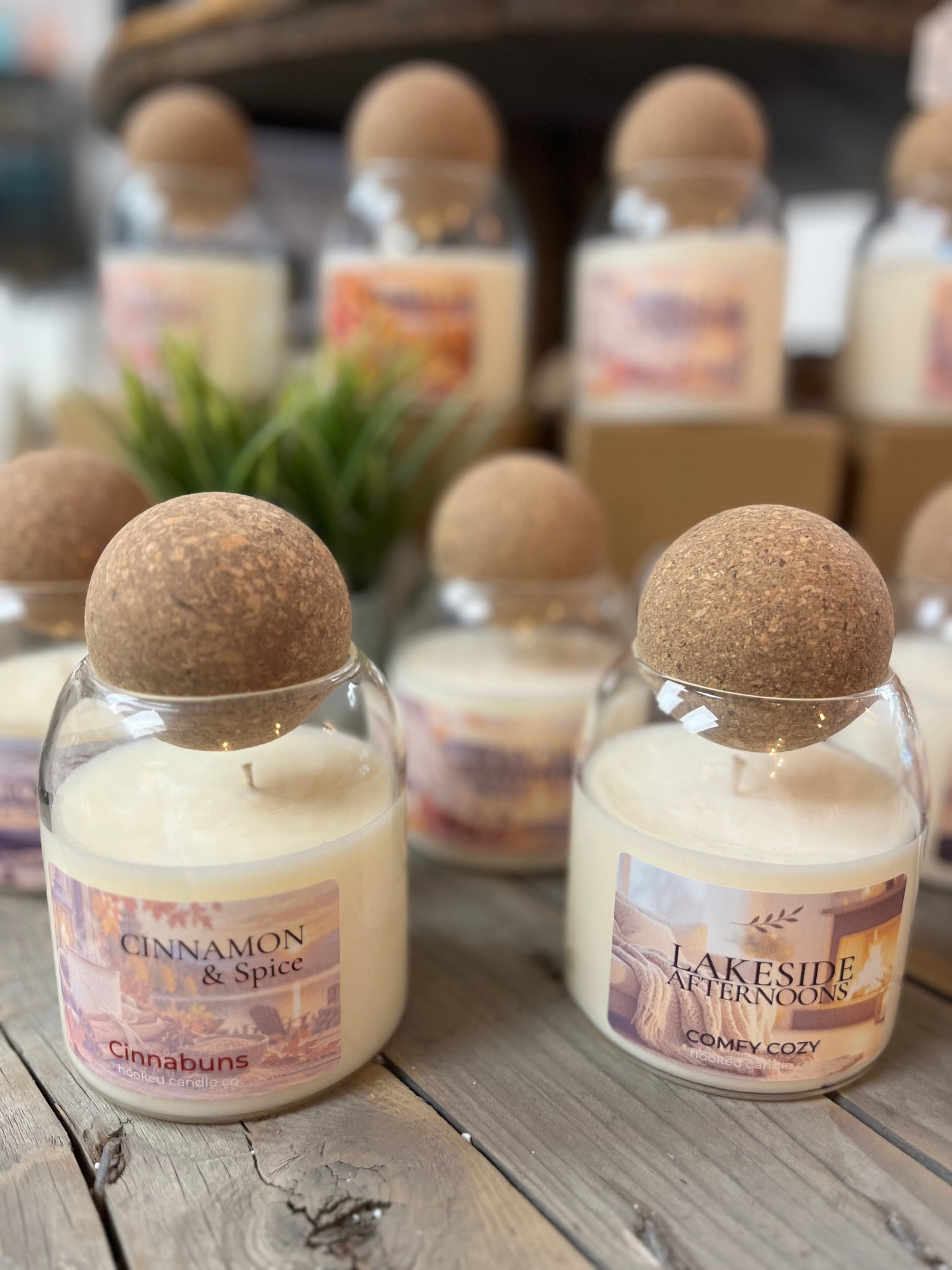 “Cork Ball” Candle Collection