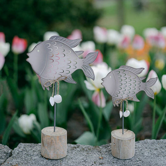 Metal Fishes, Set of 2