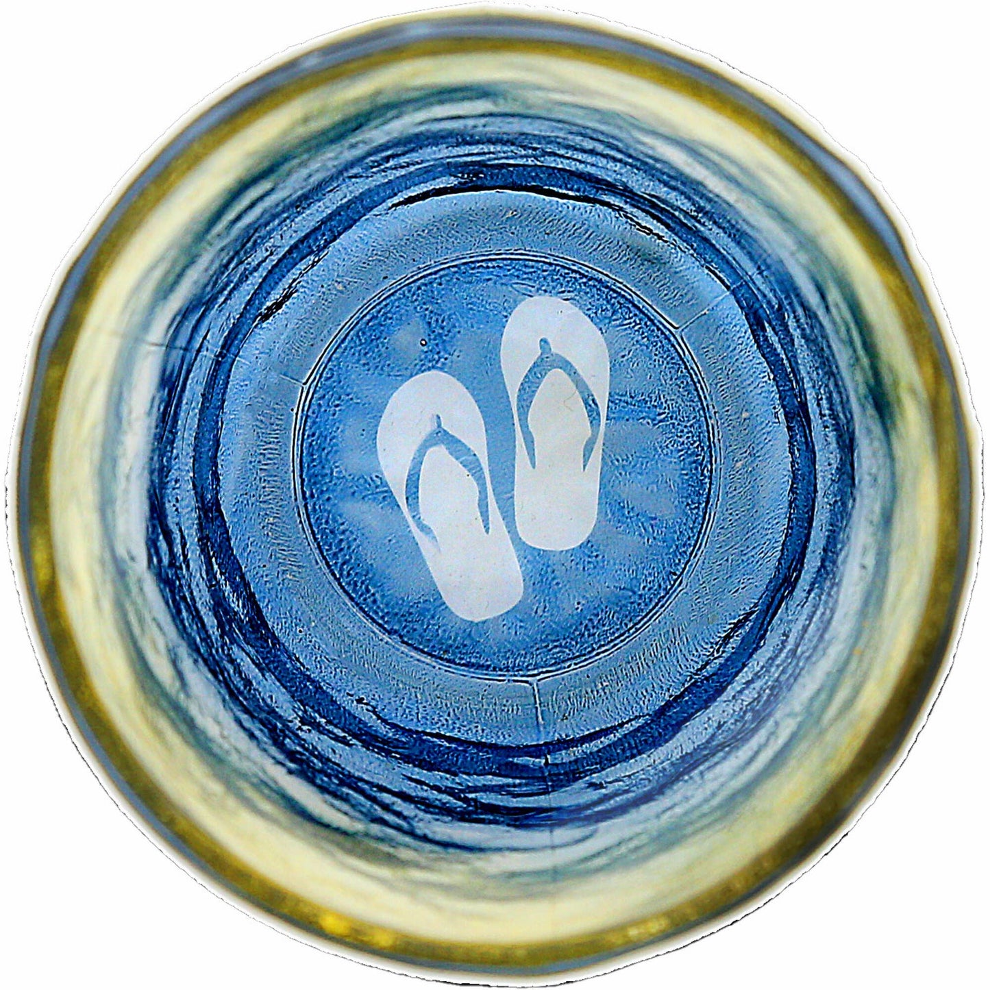 Glacier Glass Drinkware “FlipFlops”