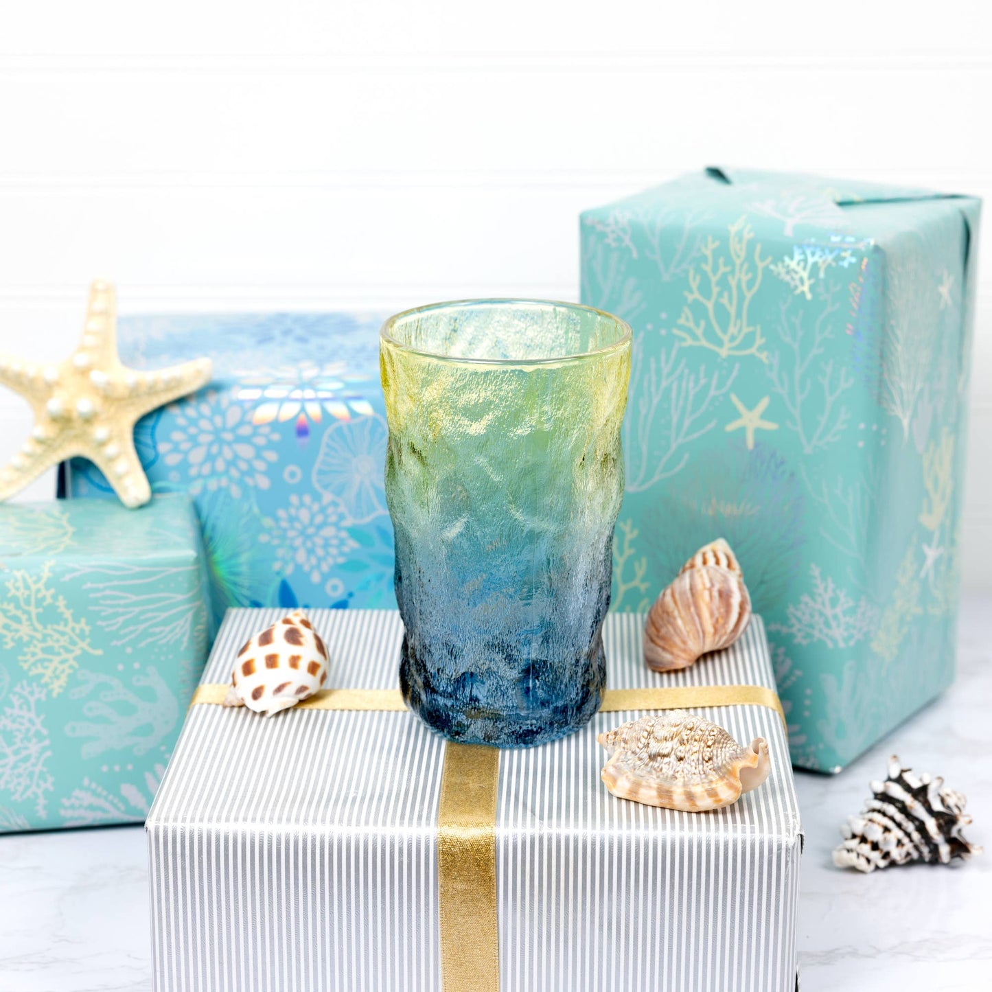 Glacier Glass Drinkware “FlipFlops”