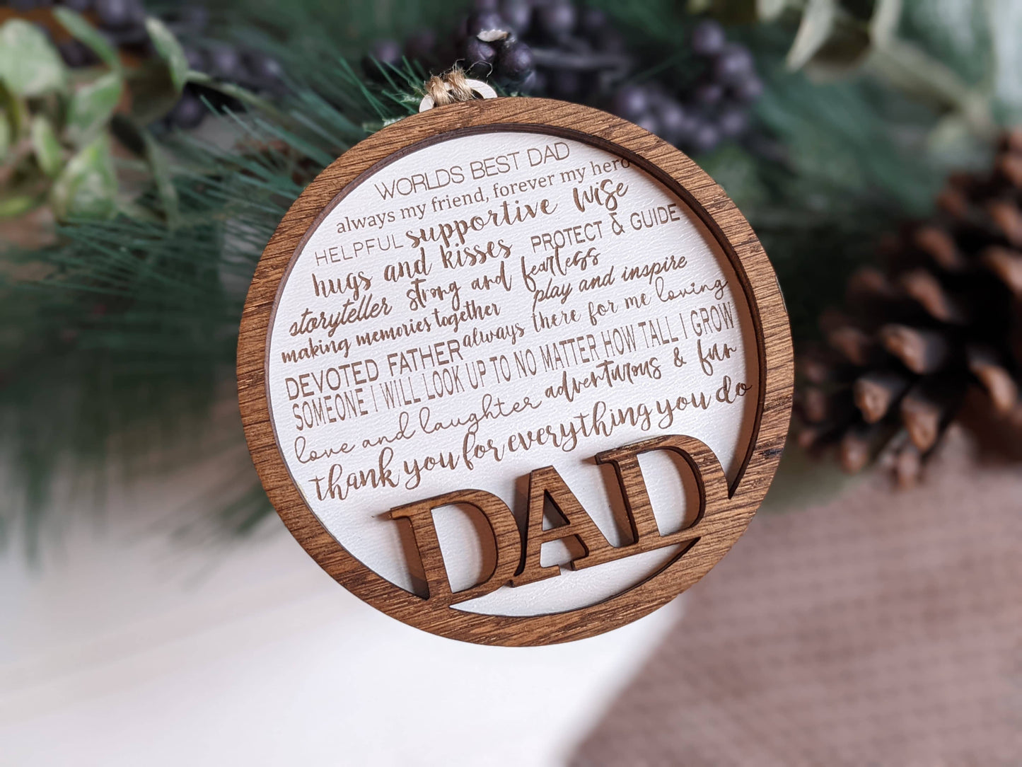 “World’s Best Dad” Ornament