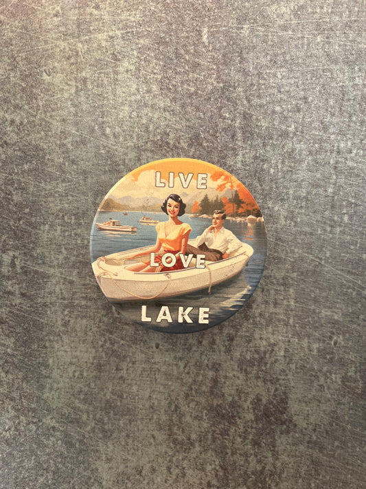 “Live Love Lake” Ceramic Magnet