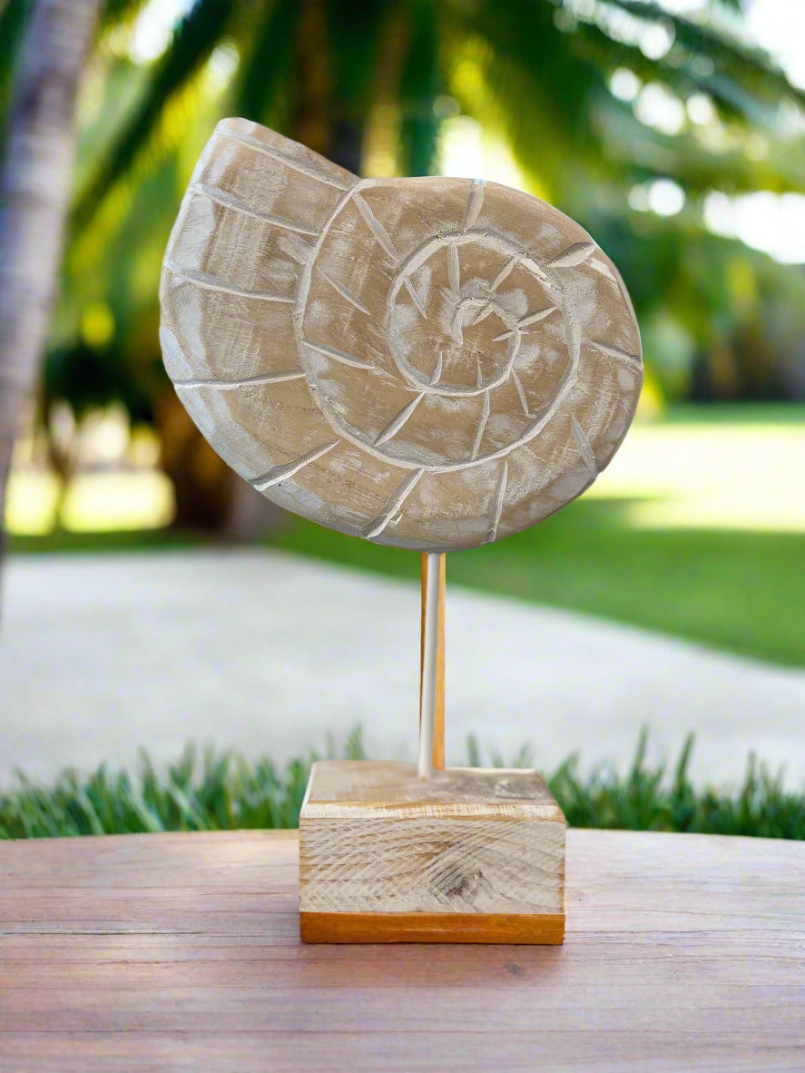Wooden Nautical Seashell