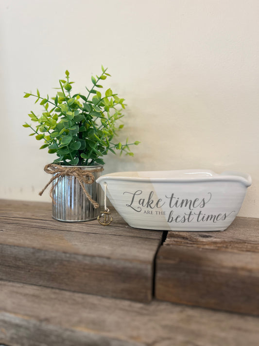 Triple Wick Soy Candle “Lake Times”