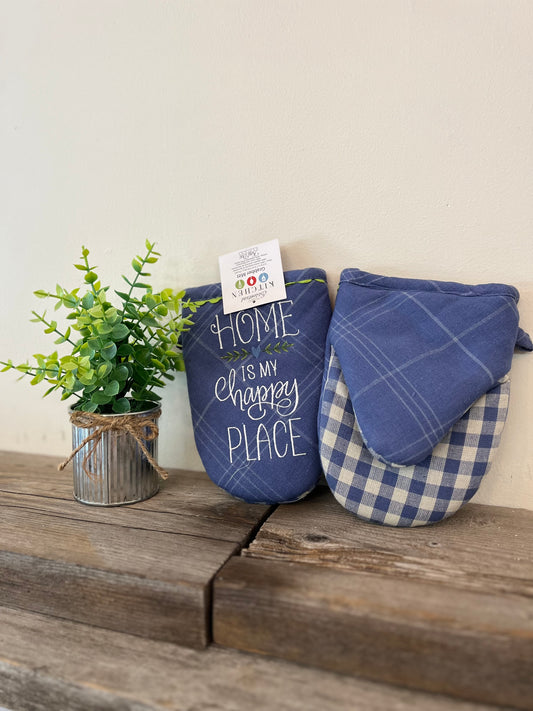 “Home is my Happy Place” Oven Grabber Mitt
