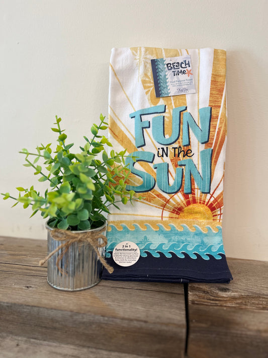 “Fun in the Sun” Dual Purpose Kitchen Towel