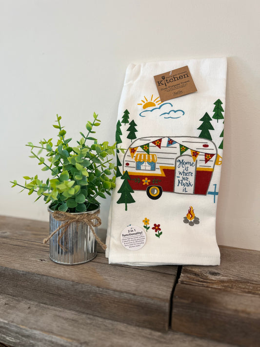 “Home is where the heart is” Dual Purpose Kitchen Towel