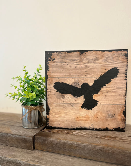 “Bear” “Eagle” Wooden Block Signs