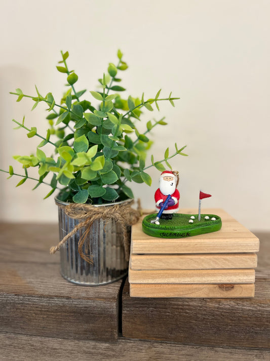 “Golfing” Santa Ornament