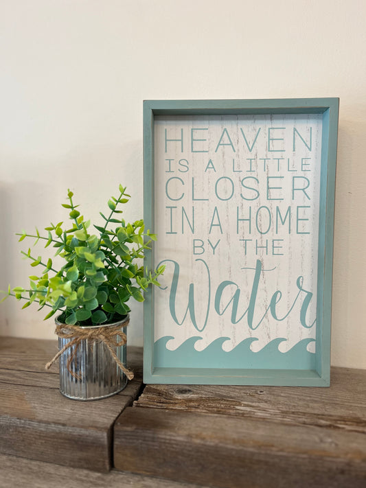 “Heaven is a little Closer” Wooden Sign