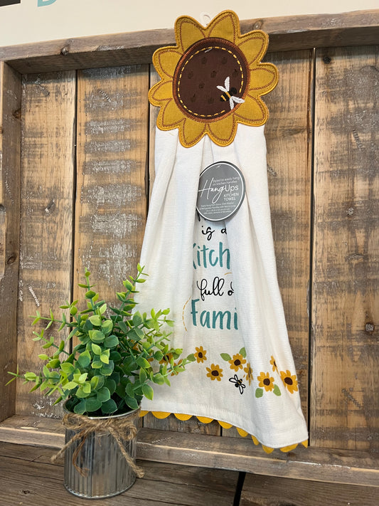 “Happiness is a Kitchen full of Family” Tea Towel