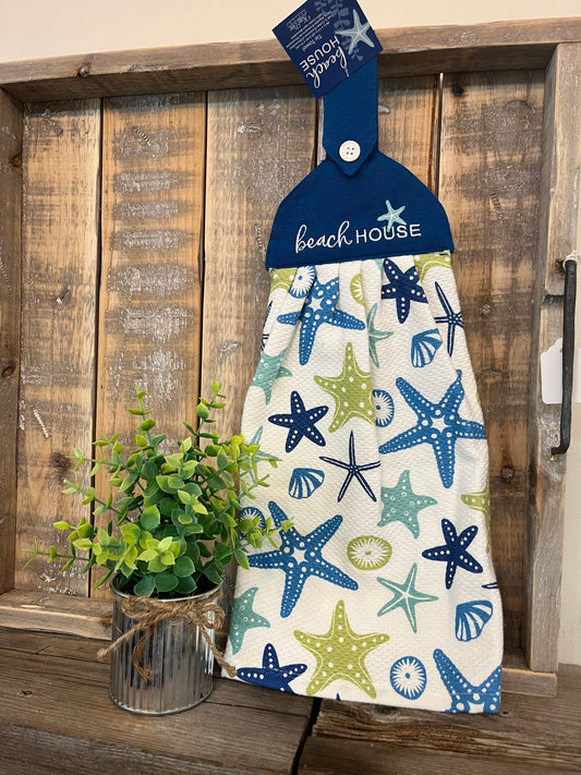 “Beach House” Tea Towel