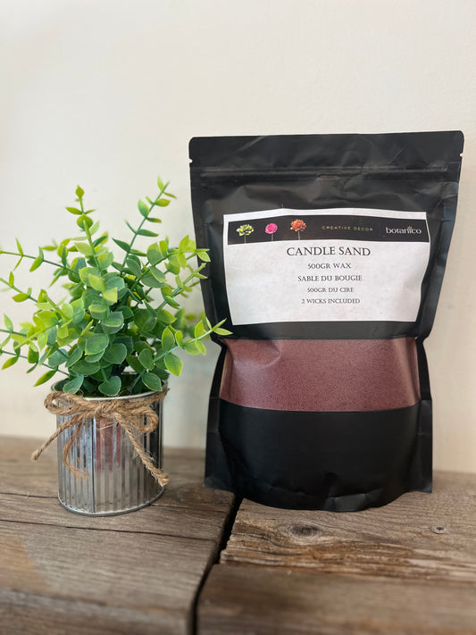 “Burgundy” Candle Sand