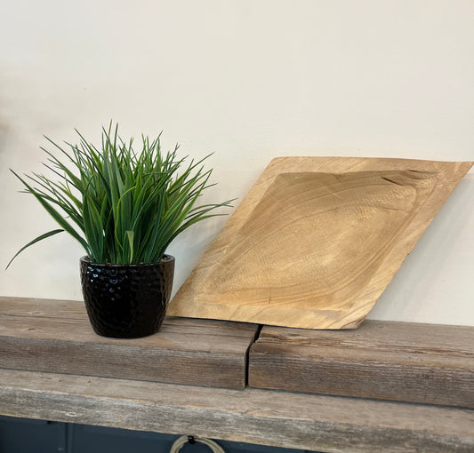 Wooden Diamond Dish