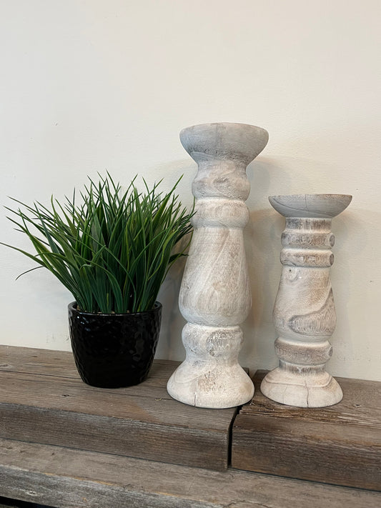 Wooden Candle Holder Small