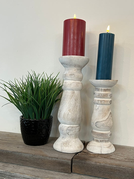 Wooden Candle Holder Large