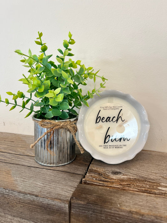 “Beach Days” Unique Wax Reveal Candle